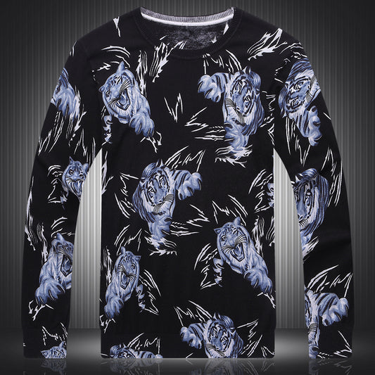Fashion Trend Domineering Men's Top Clothes Sweater