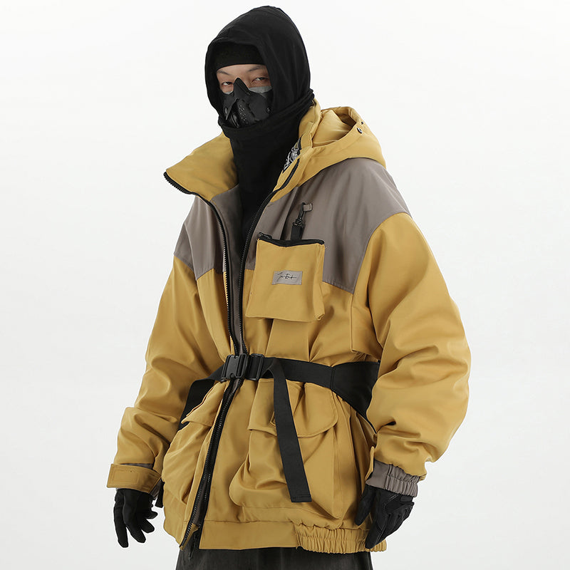Men's Loose Trendy Workwear Thickened Cotton-padded Coat