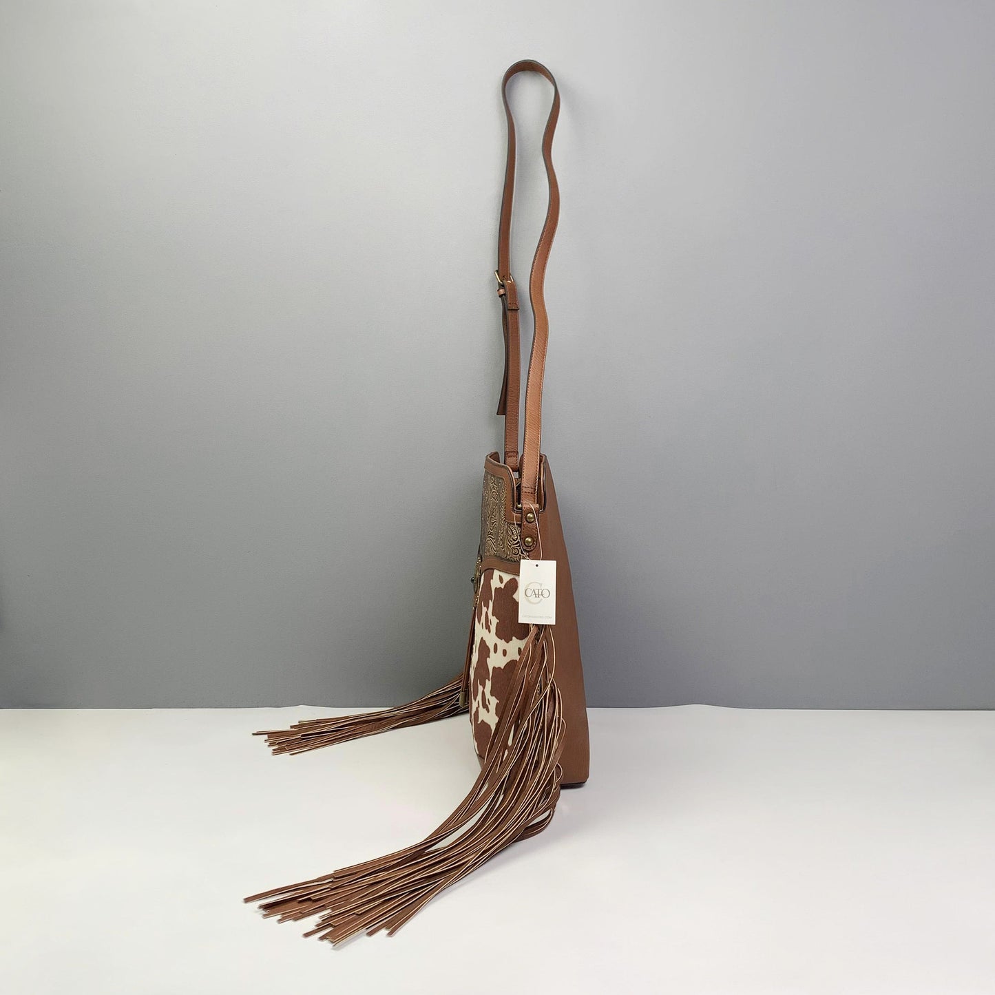 Retro Tassel New Leopard Design Shoulder Bag