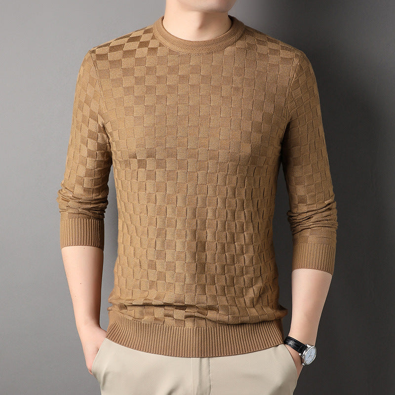Sweater Rund Hals Sweater Afslappet Tynd Løs T-shirt