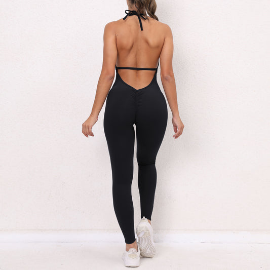 Women's Tie-up One-piece Quick-drying Tight Yoga