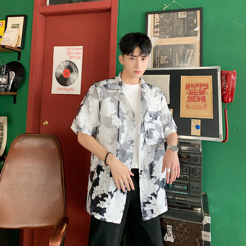 Men's Summer Transparent Sunscreen Shirt Jacket