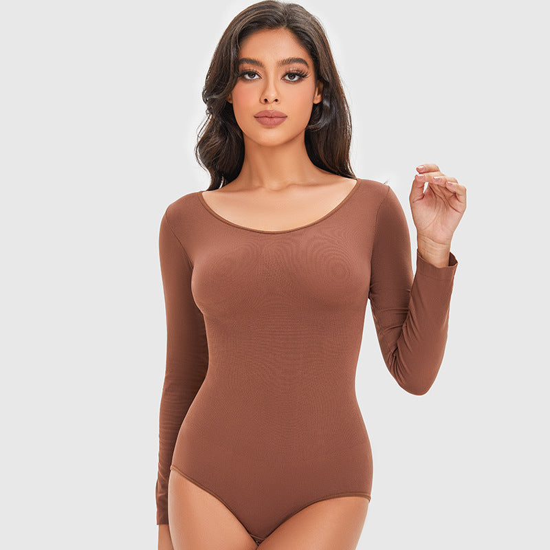 Shapewear bodysuit med lange ærmer til kvinder