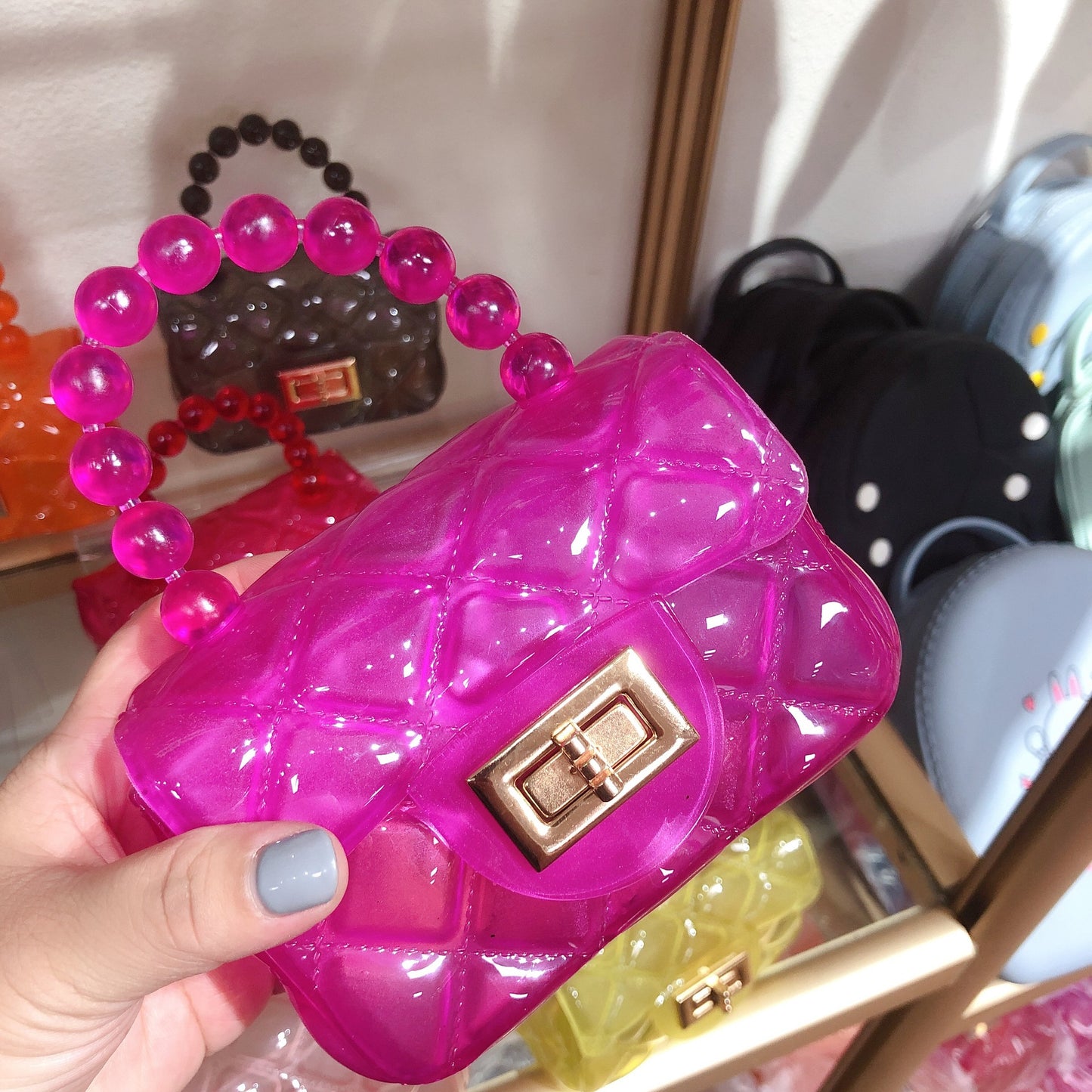 Chain Pearl Messenger Bag