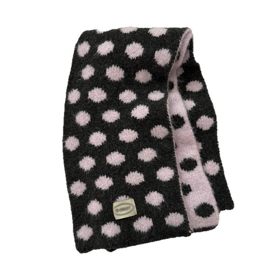 Sophisticated Contrasting Polka-Dot Scarf For Women