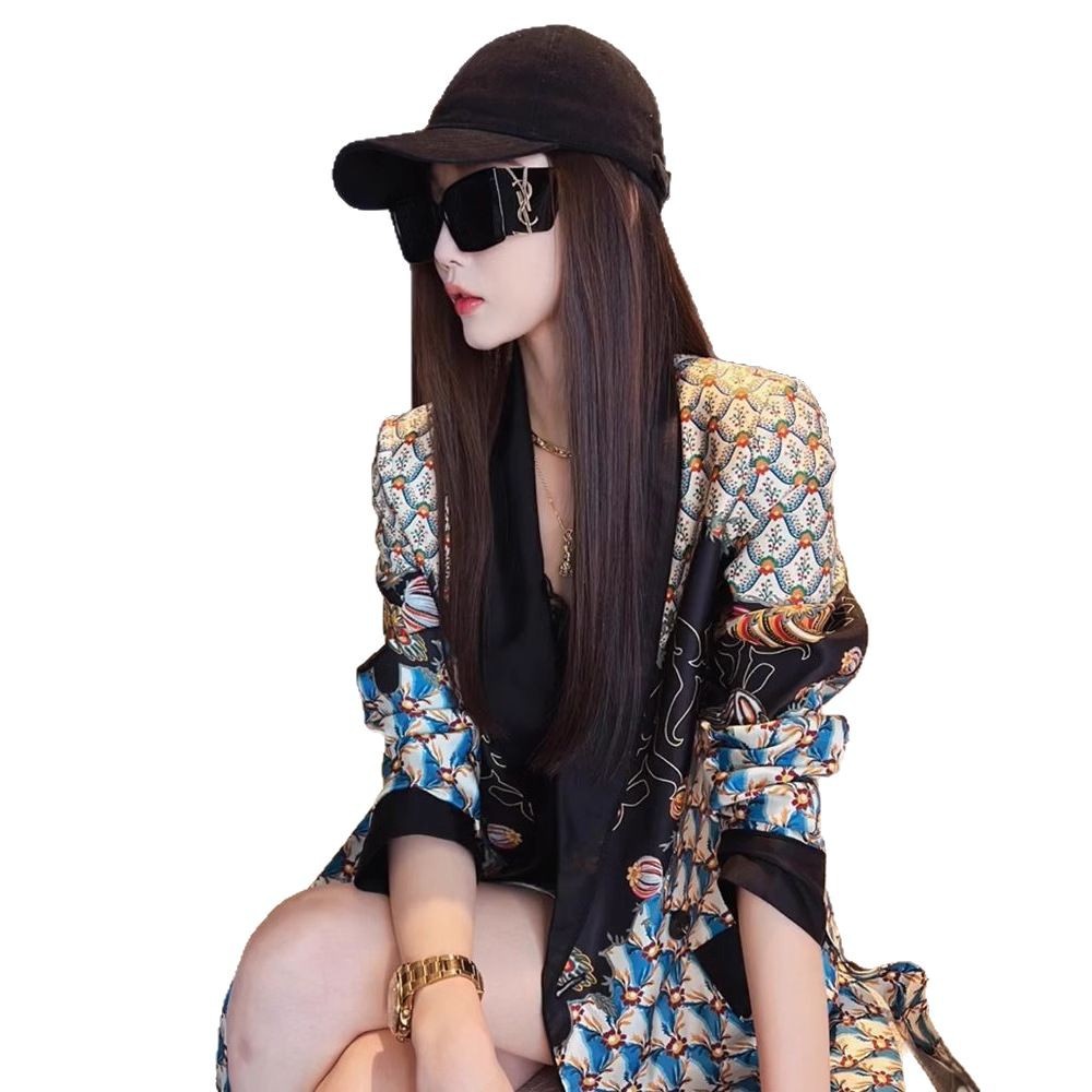 Lightly Mature-Style Casual Plaid Jacket Lightweight Design