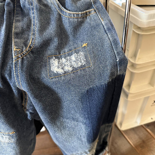 Fashionable Boys' Spring And Autumn Torn Jeans