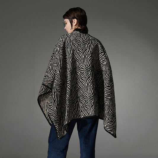 Winter New Pattern Buckle Shawl Thickened