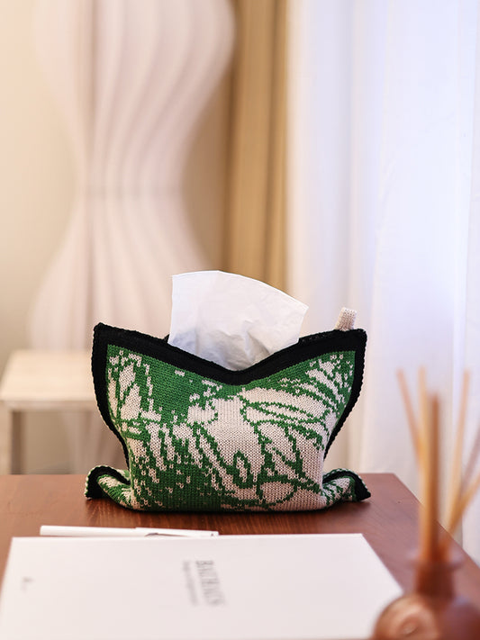Knitted Tissue Box Bag Storage