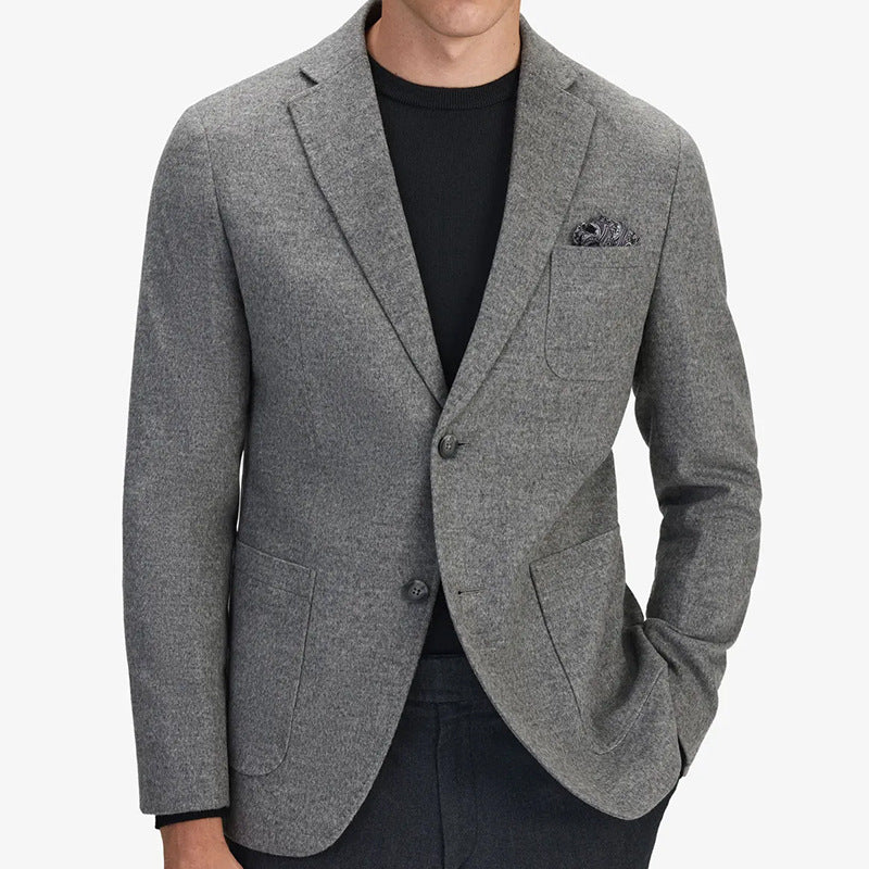 Commute Leisure Printed Double Button Suit Jacket