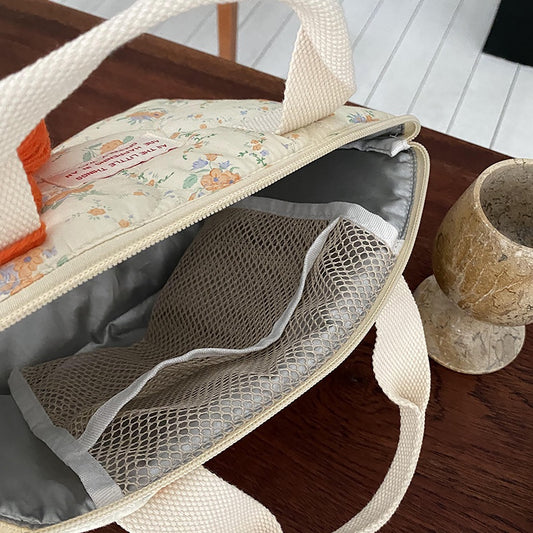 Fashion New Floral Quilted Bento Bag