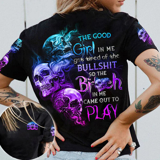 T-shirt Hip Hop Digitalt 3D-print Kortærmet