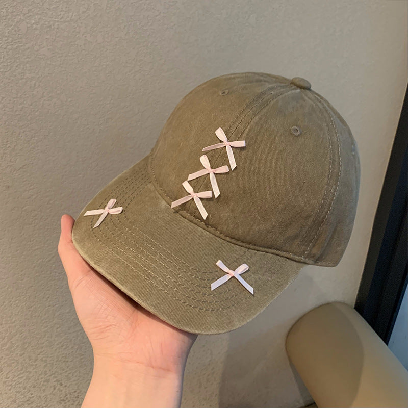 Women's Fashionable All-match Sweet Bowknot Baseball Hat
