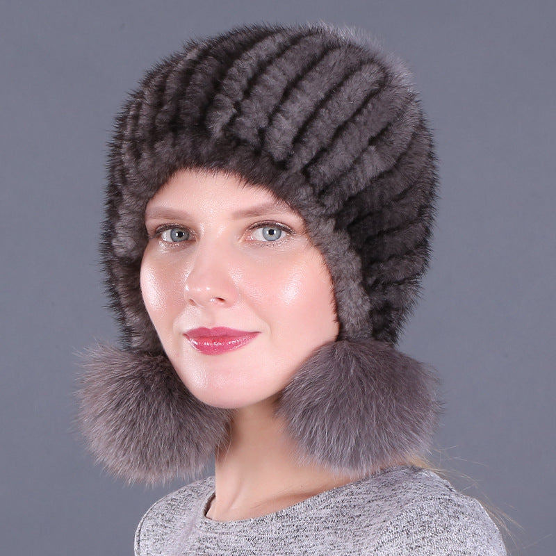 Women's Fashion Simple Warm Fur Hat