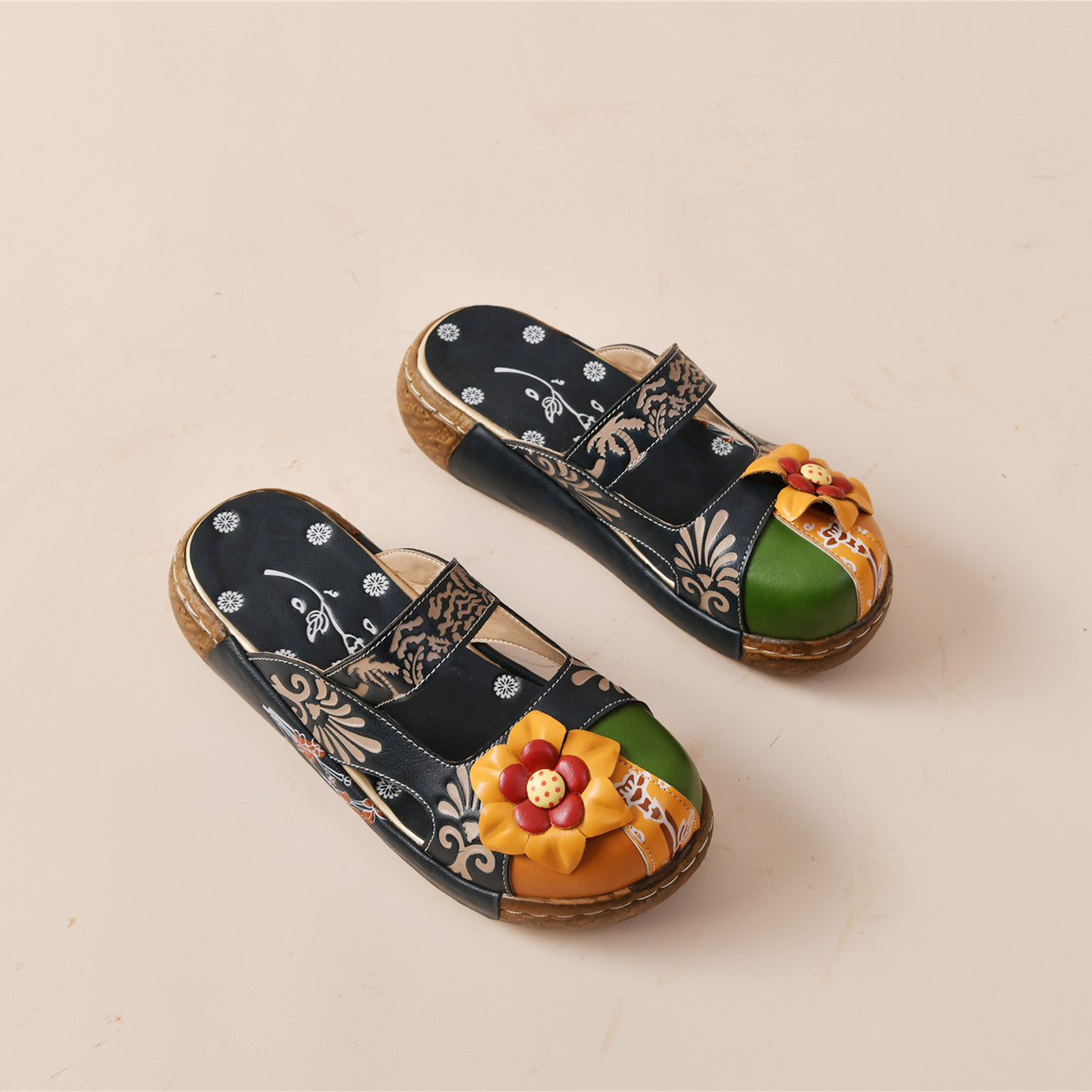 Casual Flower Handmade Women's Slippers