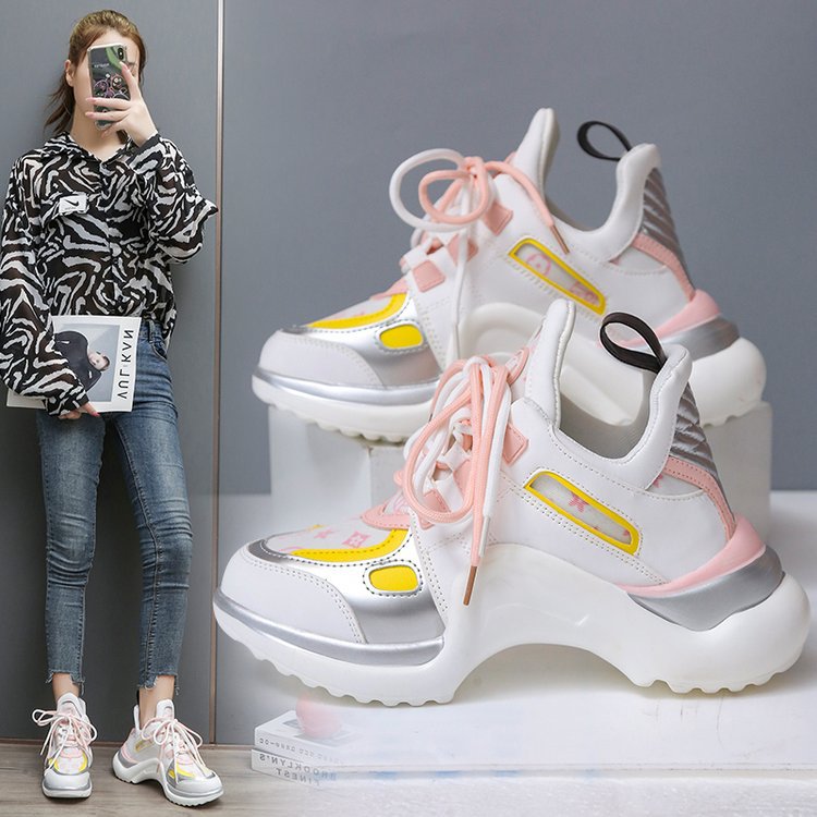 New Thick-soled Casual Sports Running Old Single Shoes Women