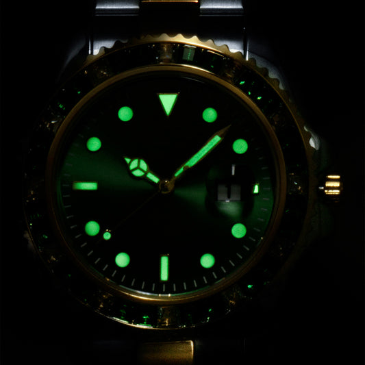 Men's Fashion Diamond-set Stainless Steel Luminous Watch