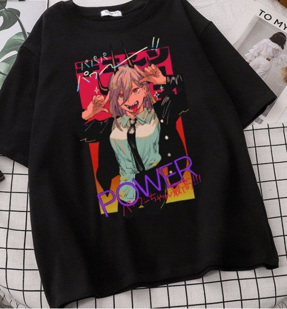 Printet T-shirt til kvinder Afslappet kortærmet Cool Girl-top