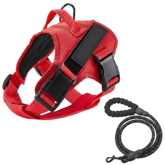 Hundevest med brystrem og line