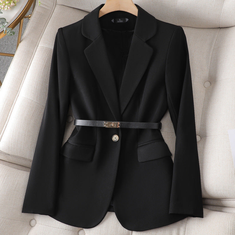 Womens Professional Casual Fashionable Versatile Simple Elegant Slim-Fit Blazer
