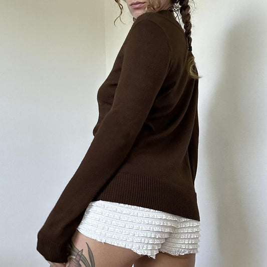 Solid Color Wide Collar Two-way Sweater