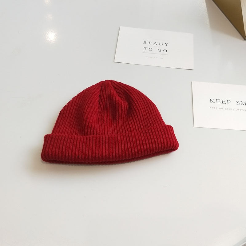 Women's Dome Short Knitted Wool Hat