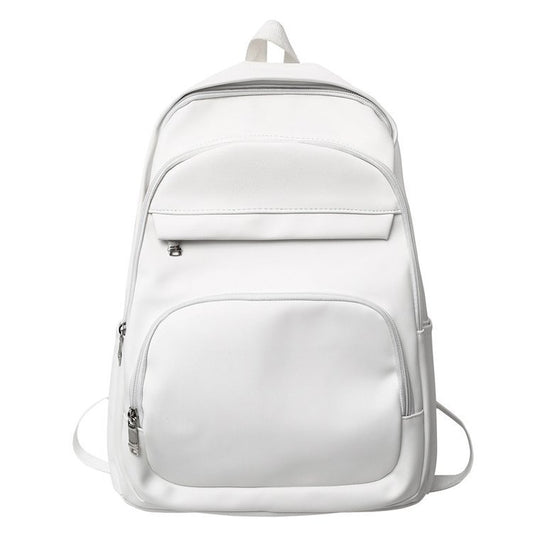 Solid Color Large Capacity Sports Schoolbag