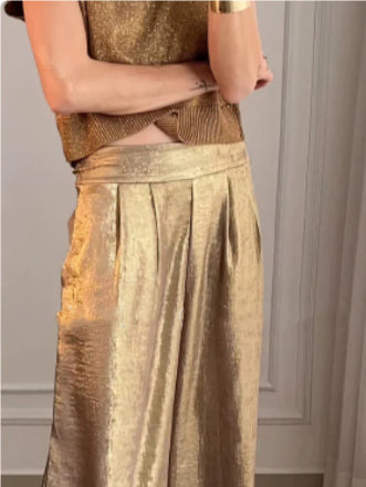 Women's High Waist Slimming Loose Casual Wide Leg Pants