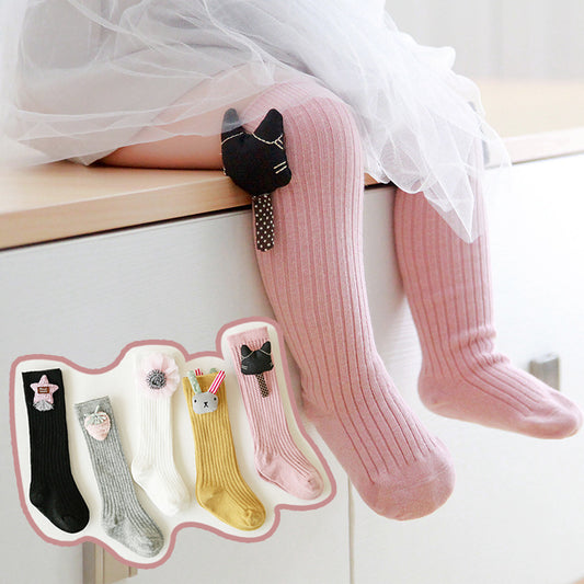 Cartoon Doll Boys And Girls High Socks