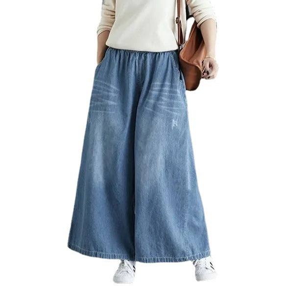 Vide Ben Jeans Til Kvinder Beskårne Løse Høj Talje Store Størrelser