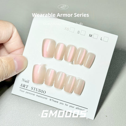 Peach Blossom Aurora Color-changing Cat's Eye Ins Internet Celebrity Wear Armor