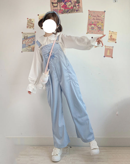Autumn And Winter Japanese Girls Cute Corduroy Overalls