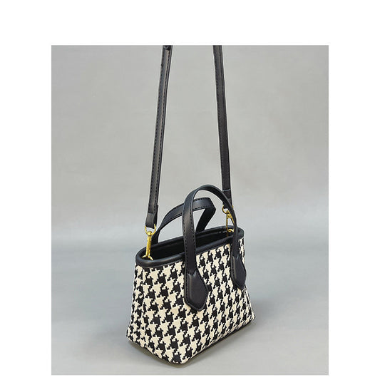 Fashion Houndstooth Single-shoulder Messenger Bag