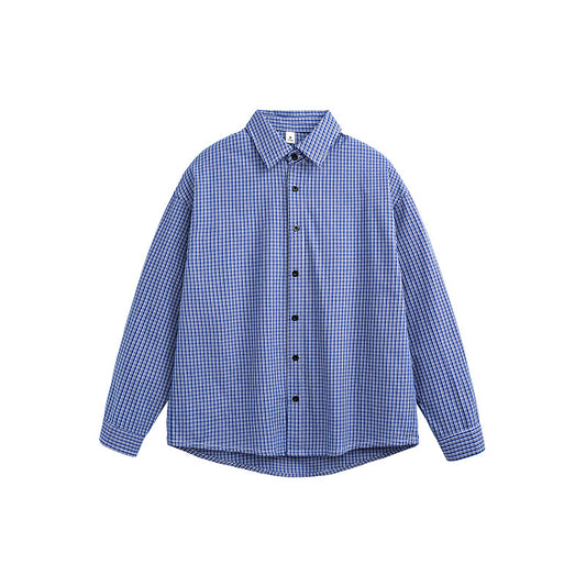 American Retro Plaid Long Sleeve Shirt
