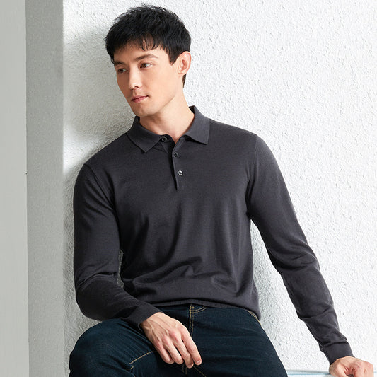 Machine Washable Fine Pure Wool Knit Sweater