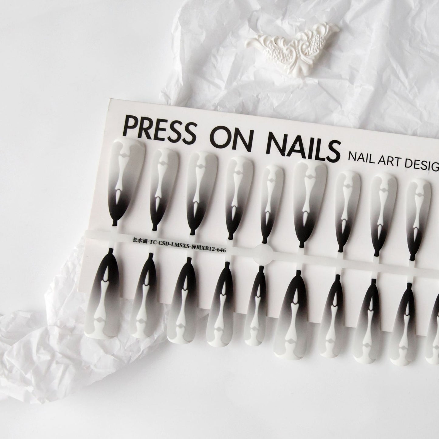Background Semi-finished Products Wear Nail Tip Prefabricated Nail Tip Pumpkin Million Christmas Dark Goth Secondary Bright Surface