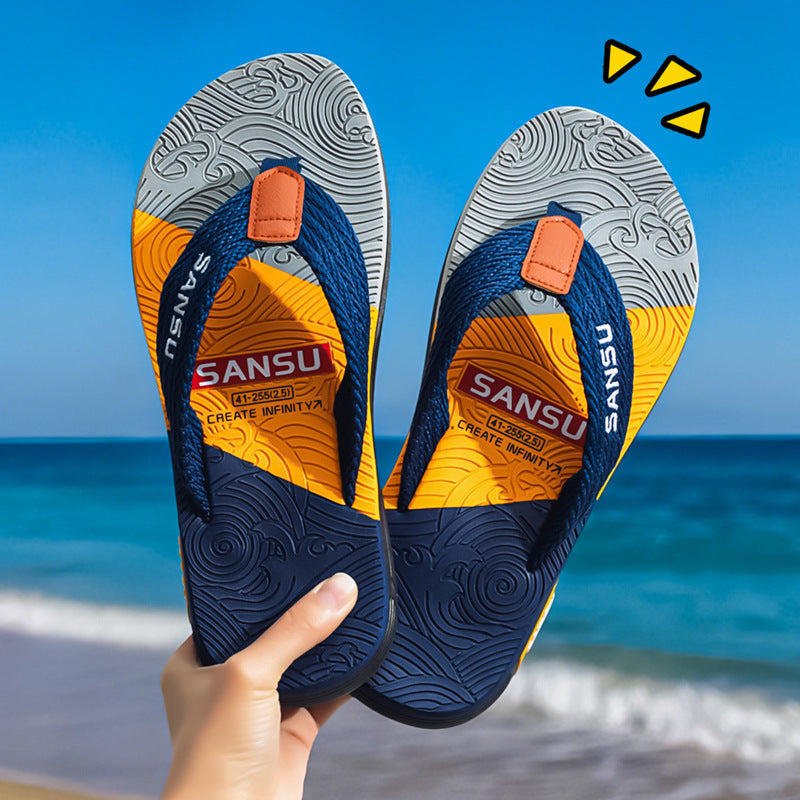 Mens Outdoor Flip-flops Slippers For Home Use