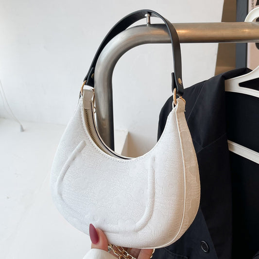 Moderne jacquard håndtaske med retro-temperament