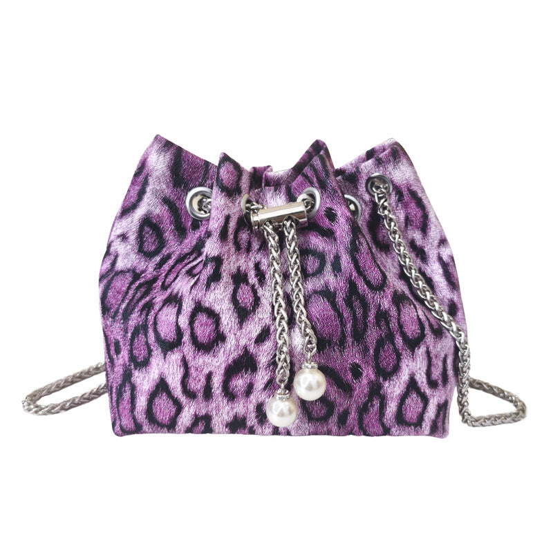 Popular Leopard Print Mini Chic Chain Graceful And Fashionable Shoulder Messenger Bag