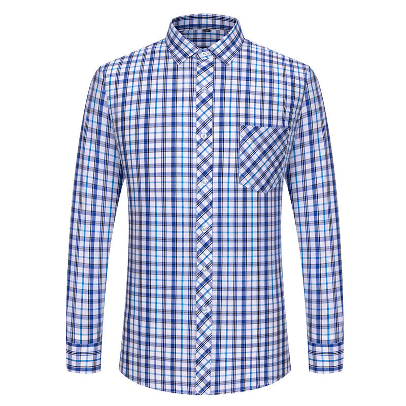 Casual plaidskjorte i store størrelser til forår og sommer