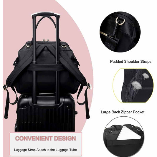 Baby's Diaper Handbag Waterproof Backpack Belt Anti-theft Pocket Mummy Bag