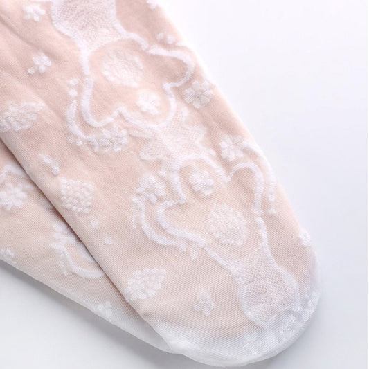 Double-layer Fleece-lined Black Silk Stockings Women