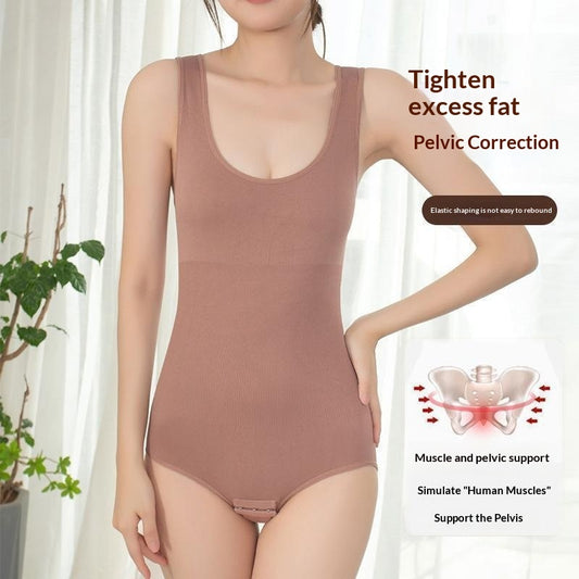 Ny Postpartum Shapewear Bukser med Hofteløft og Mavekontrol i Ét Stykke