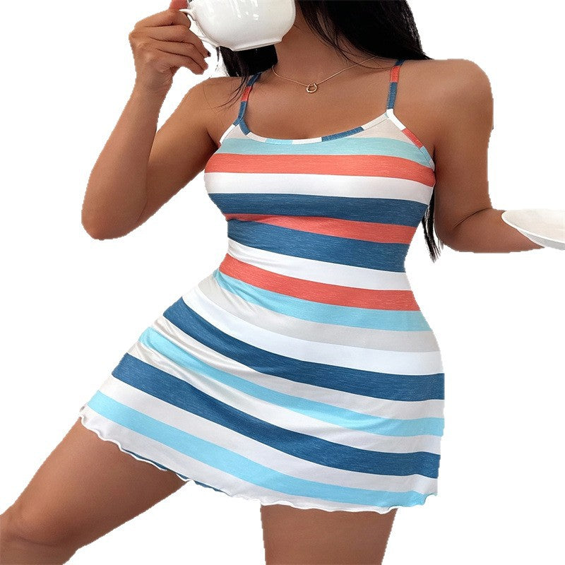 Printed Nightgown Women's Plus-Size Loungewear