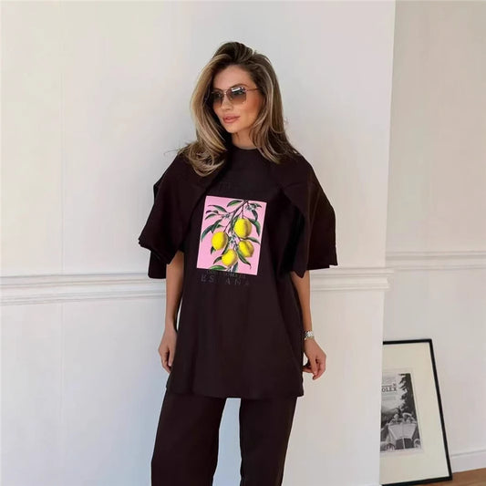 Casual Loose Temperament T-shirt Fashion Lazy Street Minority All-match