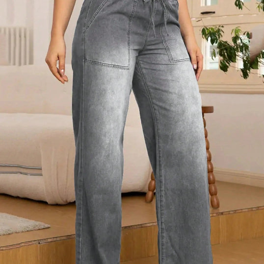 Women's Casual Slim Fit All-matching Straight Jeans