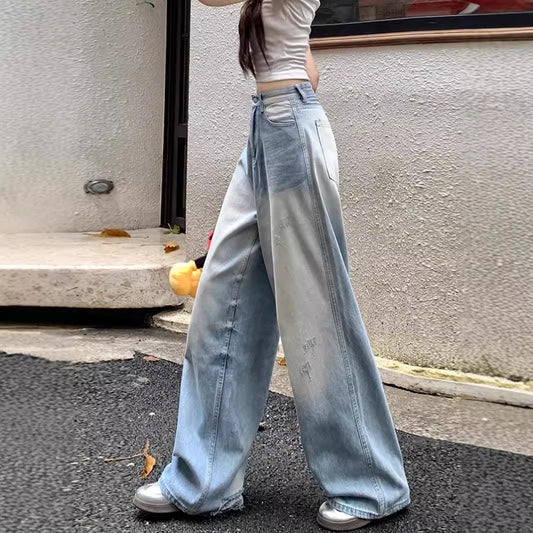 Dame Amerikansk Retro Vide Ben Jeans Løse