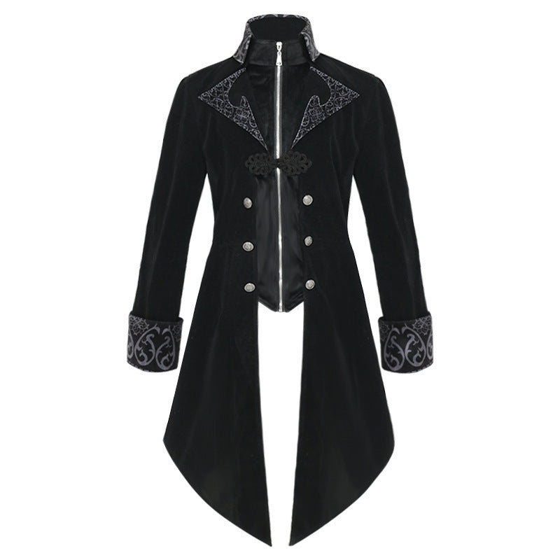 European And American New Style Wan Christmas Tuxedo Retro Clothing Mid-length