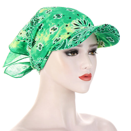 European And American Classic Multi-color Cashew Tie-dye Turban Hat