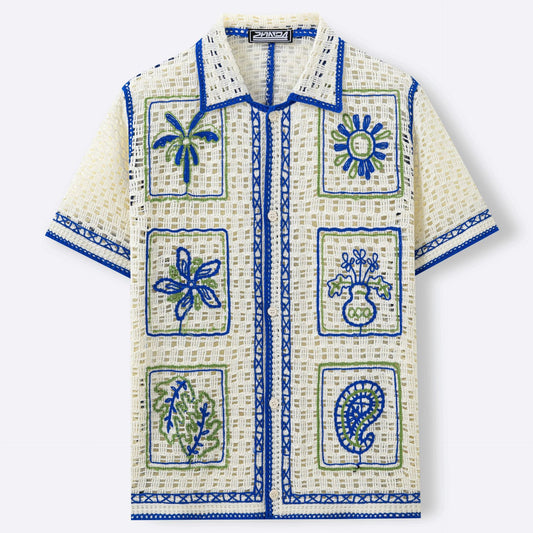 Summer Short-sleeve Water-soluble Lace Cardigan